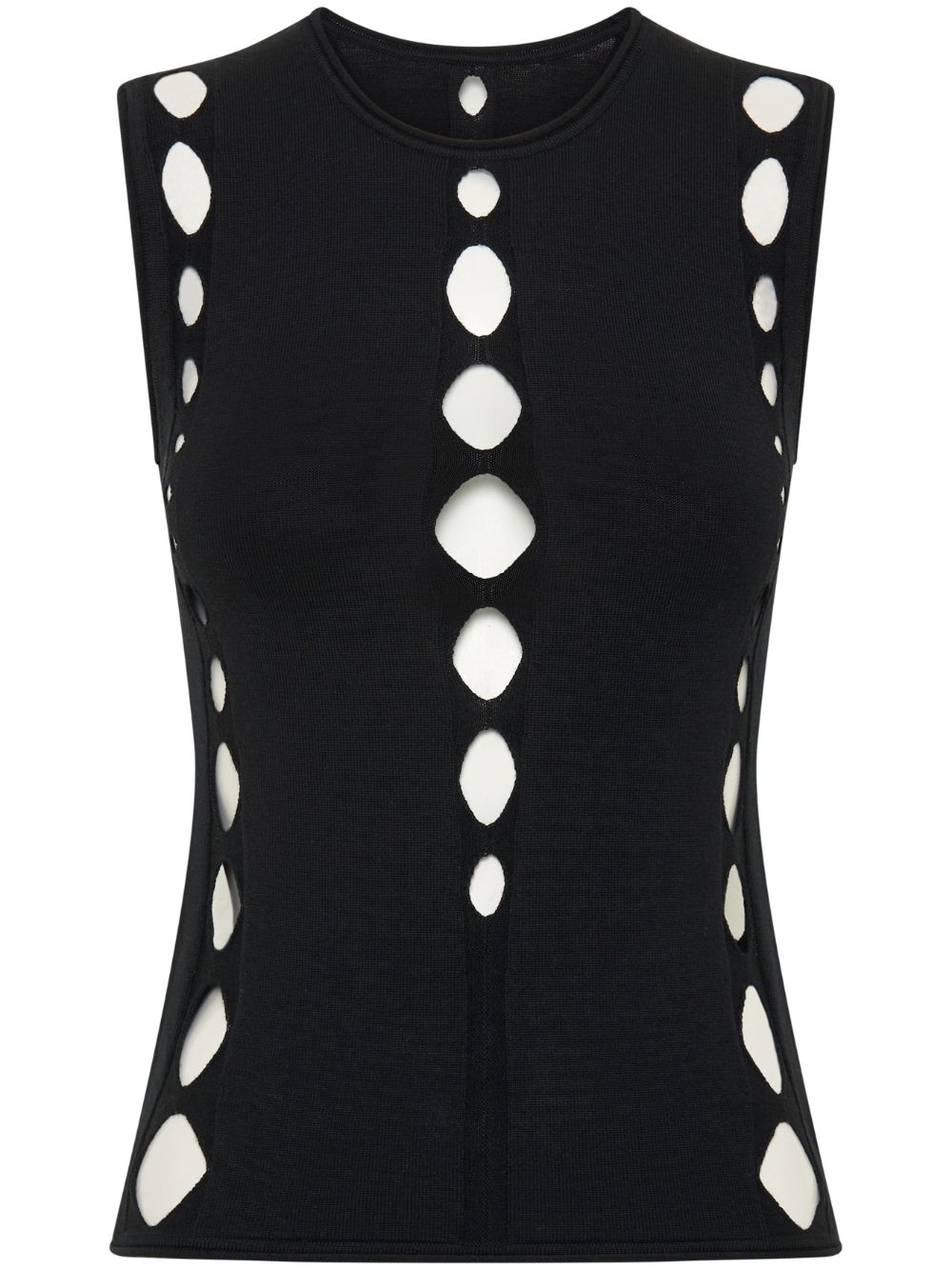 Dion Lee Black Snake Diamond Tank Top