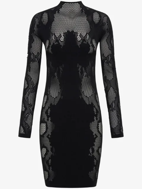 Dion Lee Cobra semi-sheer lace minidress