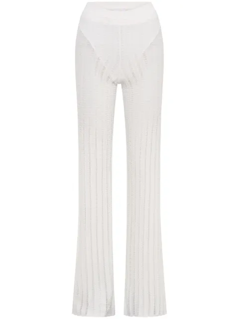 Dion Lee Snakeskin semi-sheer trousers