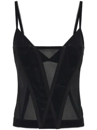 Dion lee sheer bustier top outlet