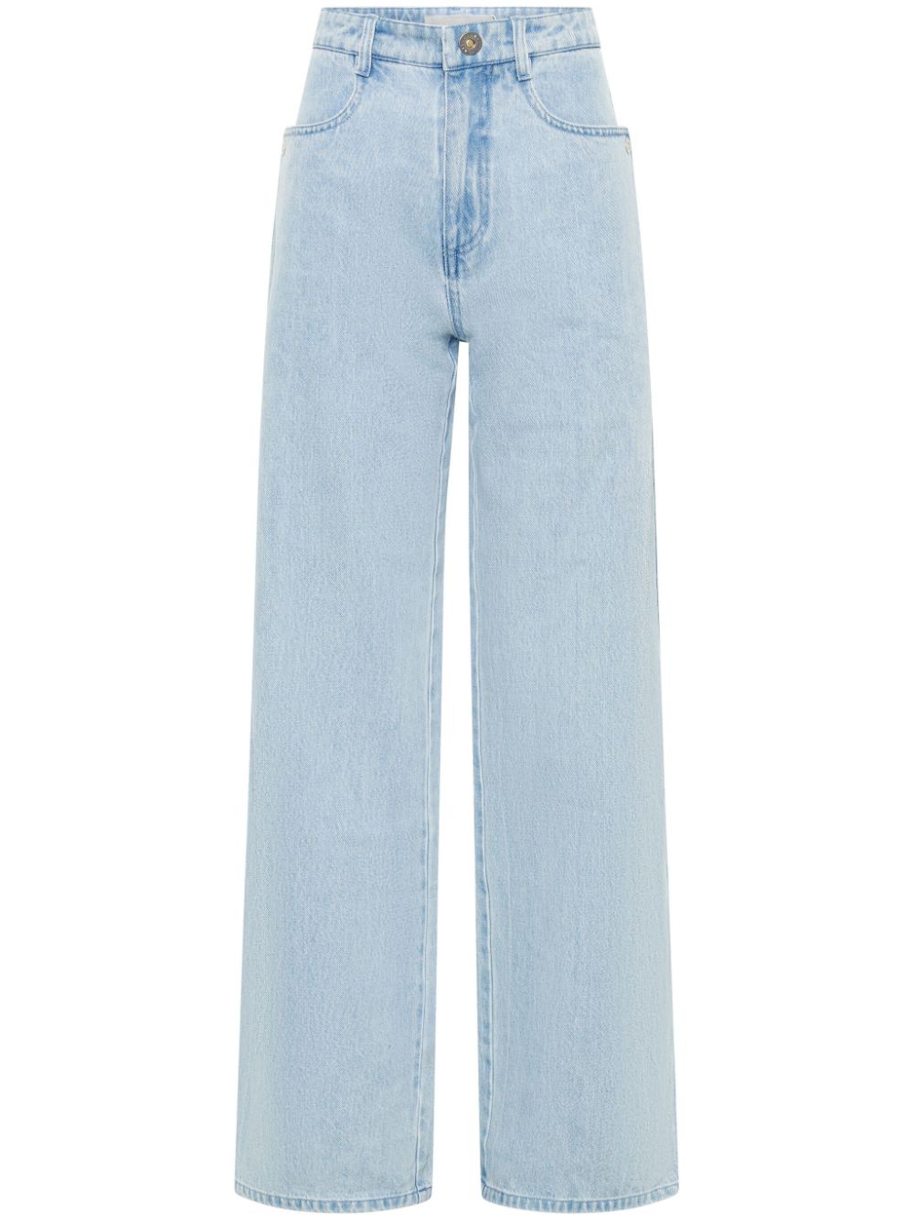 Monogram Patch Straight-Cut Jeans - Women - Ready-to-Wear