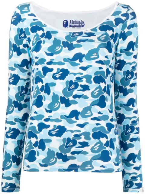 A BATHING APE® graphic-print long-sleeve top