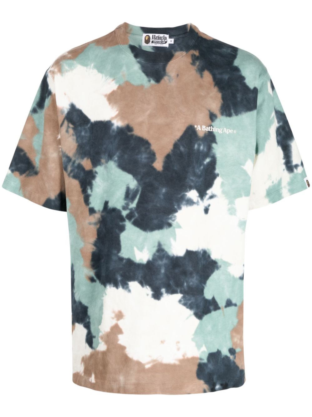 A BATHING APE® Tie dye-print Cotton T-shirt - Farfetch