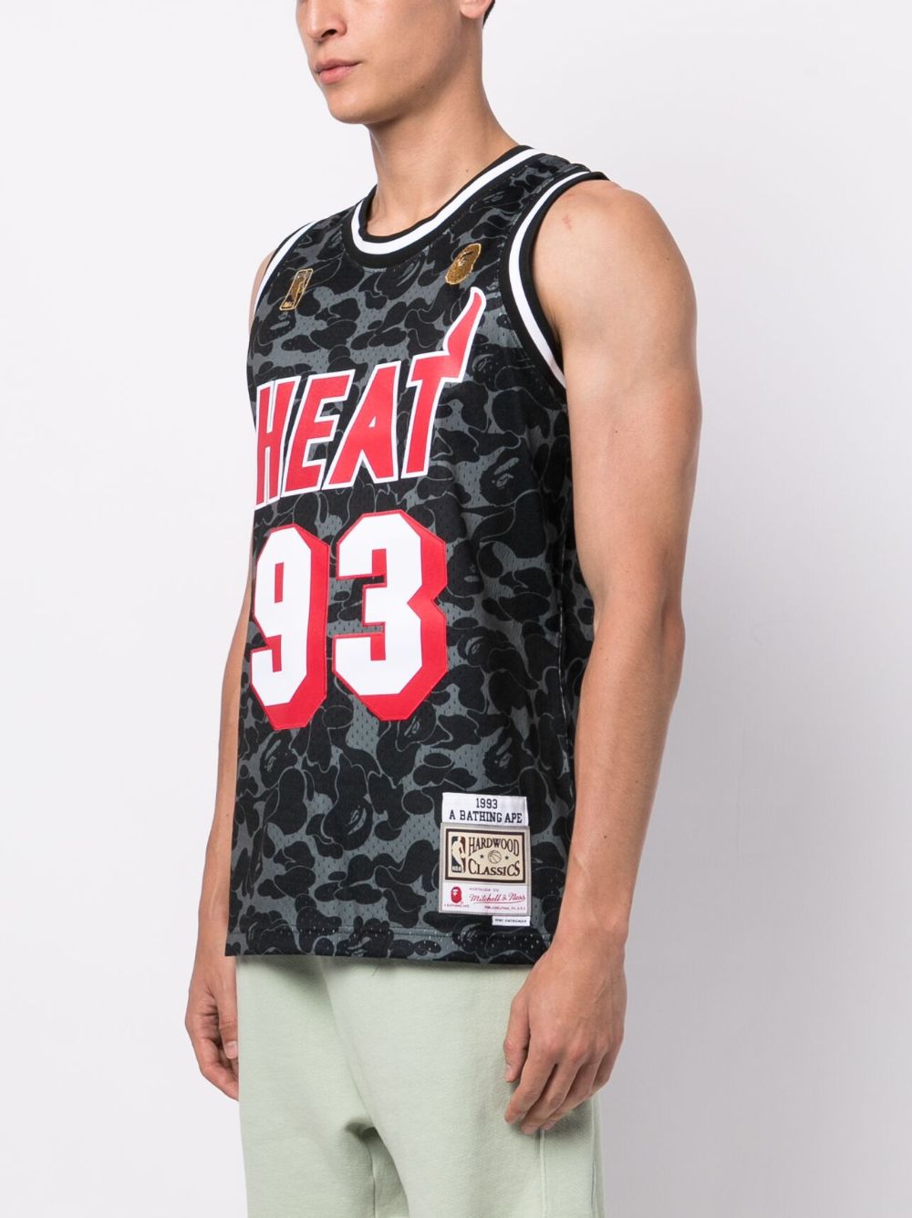 Bape x Mitchell & Ness Miami Heat Jersey Black