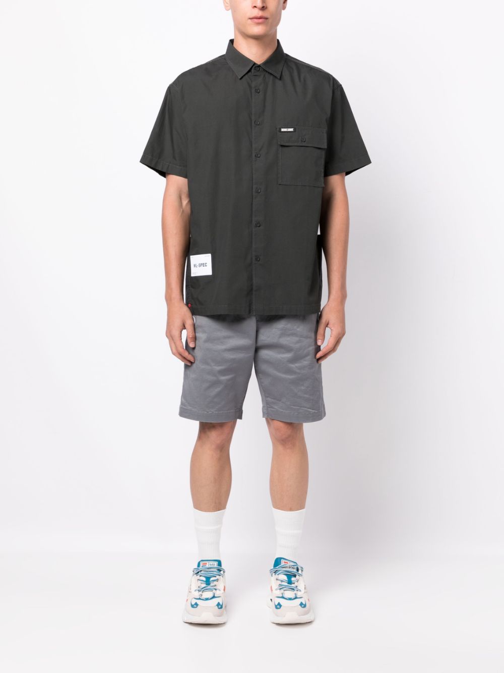 AAPE BY *A BATHING APE® logo-print track shorts - Grijs