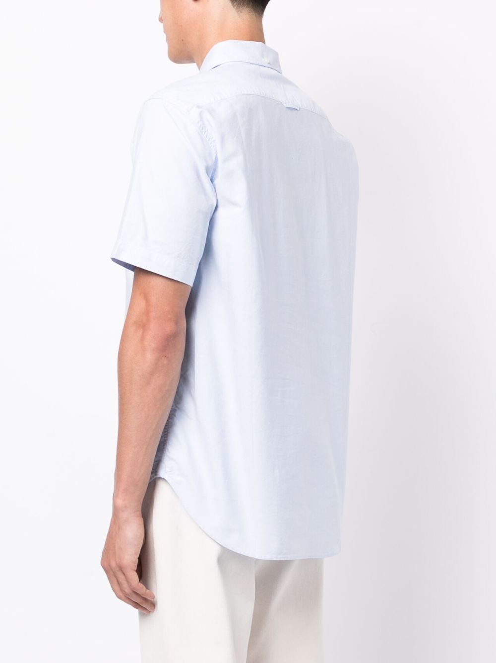 Shop Chocoolate Embroidered-logo Cotton Shirt In Blue