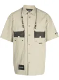 izzue multiple-pockets short-sleeved shirt - Brown