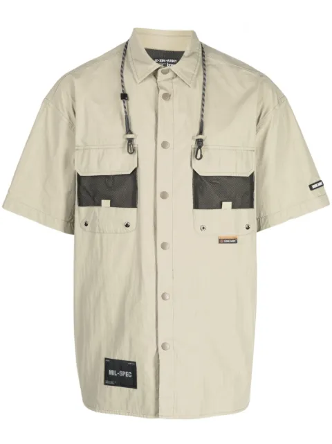 izzue multiple-pockets short-sleeved shirt