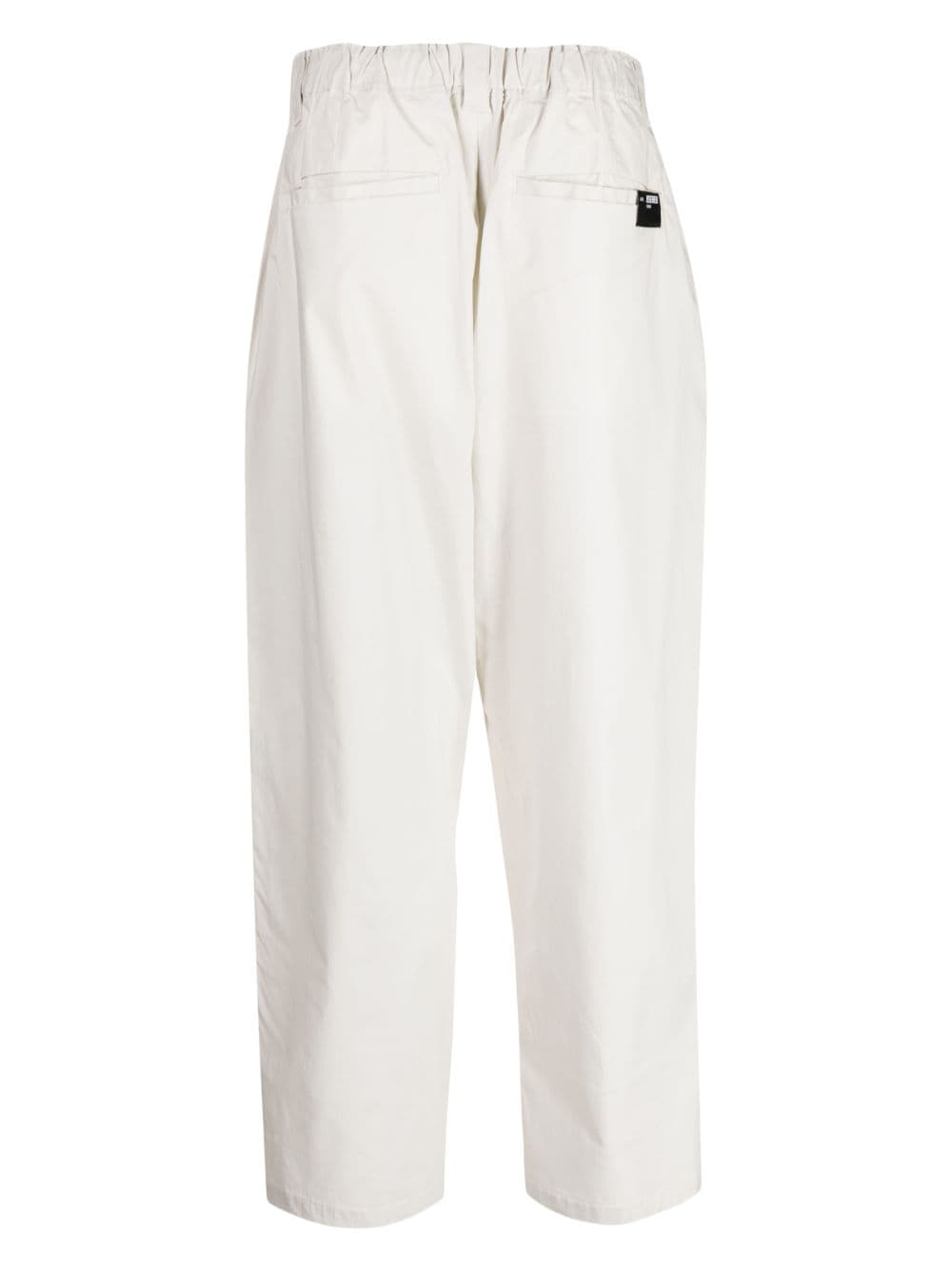 izzue straight-leg cotton trousers - Beige