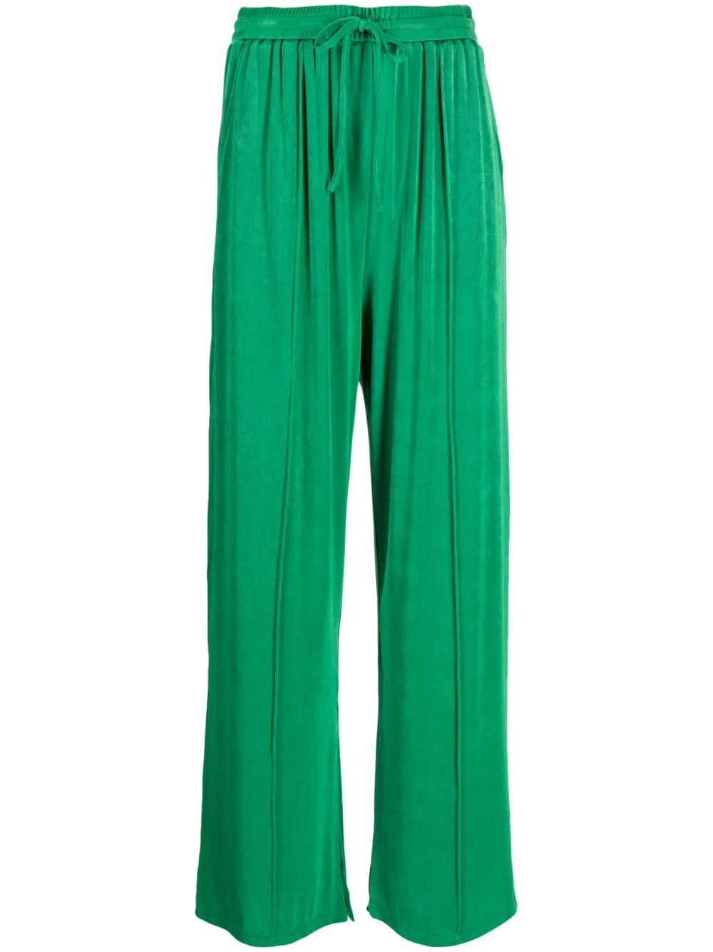 Tout A Coup Drawstring-waist Trousers In Green