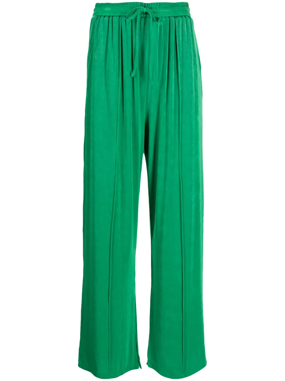 Shop Tout A Coup Drawstring-waist Trousers In Green