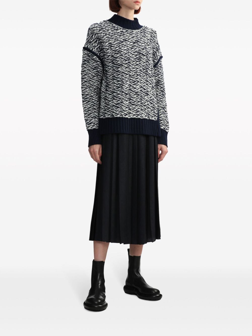 Image 2 of 3.1 Phillip Lim high-neck jacquard wool jumper