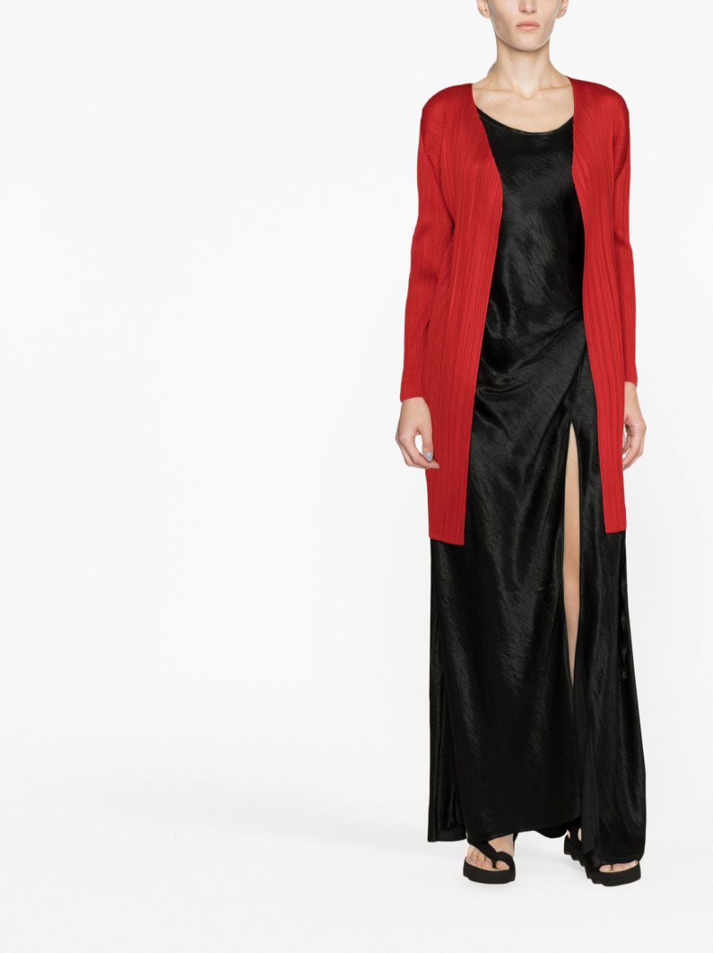 Pleats Please Issey Miyake Geplooid vest - Rood