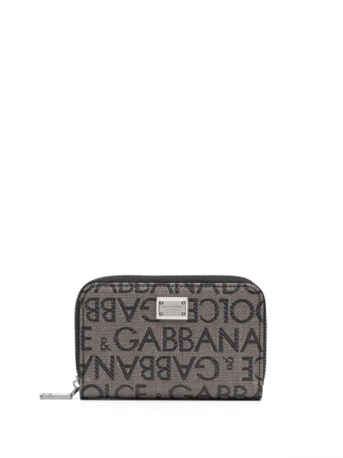 Dolce & Gabbana jacquard-logo cotton-blend wallet