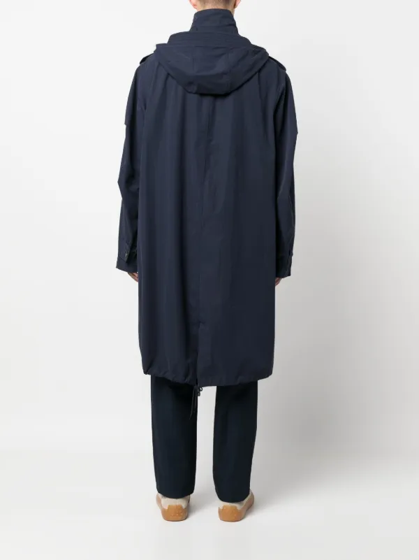 A.P.C. Hooded Parka Coat | Blue | FARFETCH