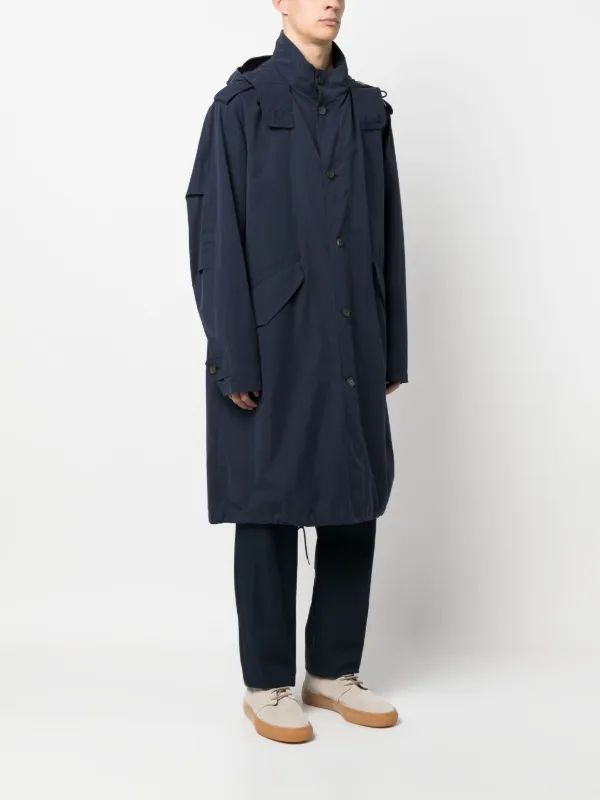APC A.P.C. ダッフルコート ネイビー S（M-L相当） A.P.C. パーカーコート | ブルー | FARFETCH JP