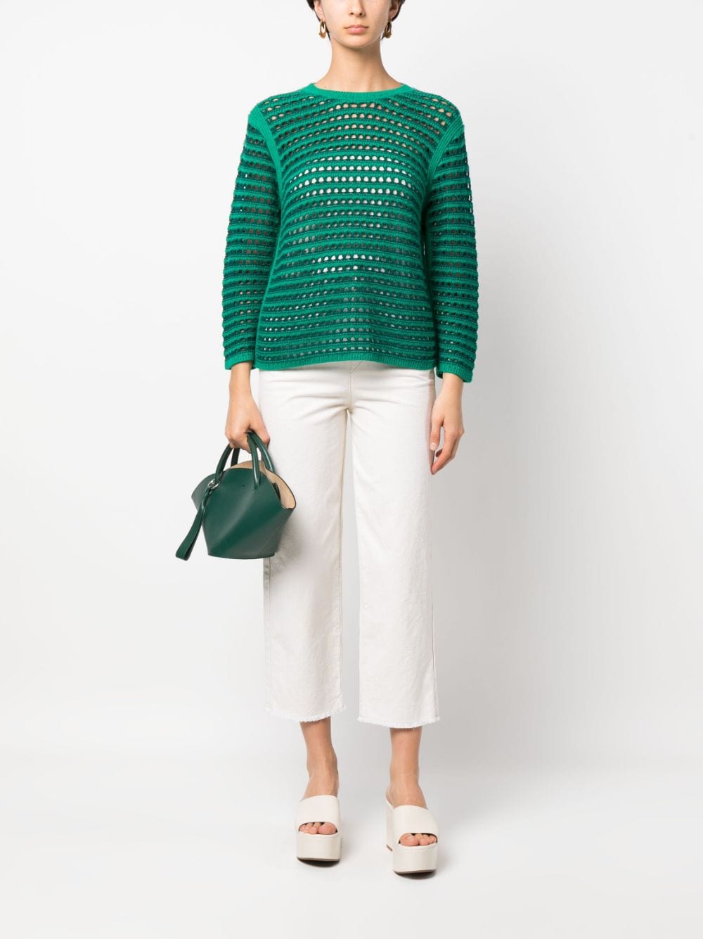 See by Chloé open-knit jumper - Groen