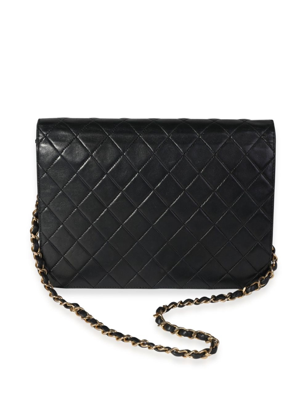 Pre-owned Chanel Diamond-quilted Shoulder Bag In Black
