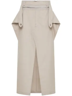 【関税込み】Dion Lee ベージュ スカート Dion Lee ストレートスカート通販 - FARFETCH