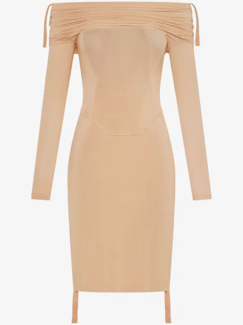 Dion Lee 露肩缩褶迷你连衣裙