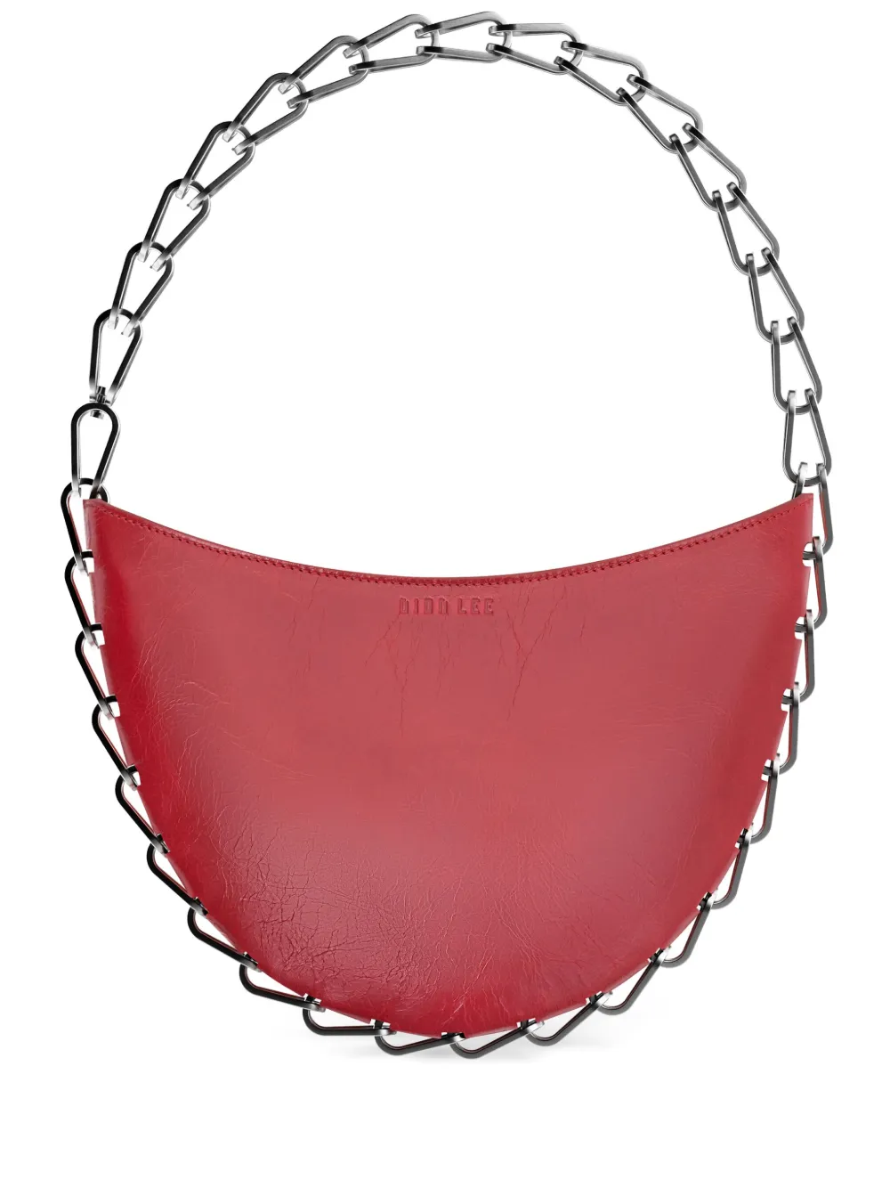 Circle Chain leather shoulder bag