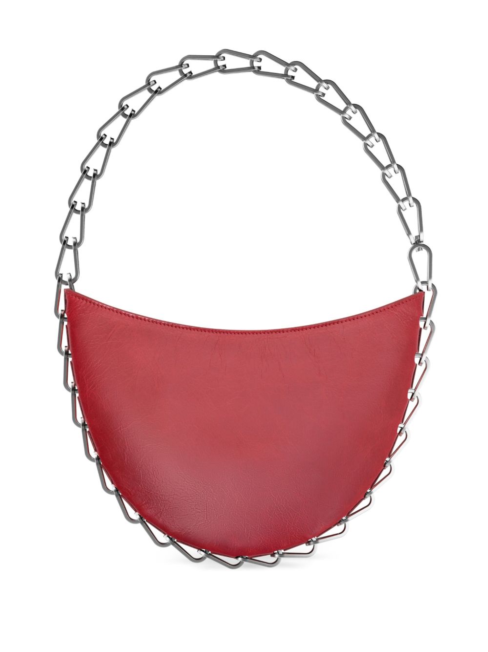 Dion Lee Circle Chain leather shoulder bag - Rood