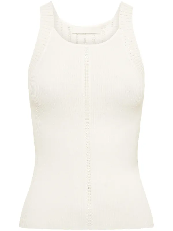 Dion Lee ribbed-knit Sheer Tank Top - Farfetch