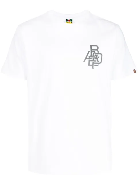 A BATHING APE® playera con logo estampado 