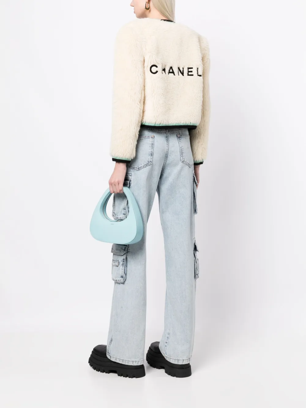 CHANEL Pre-Owned CC Logos Sleeveless Denim Jacket - Farfetch