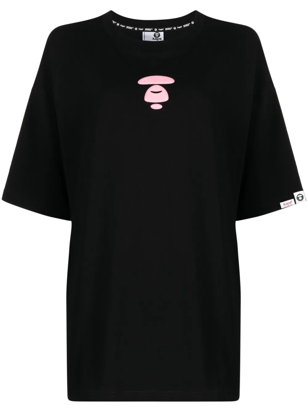 AAPE BY *A BATHING APE® logo-print cotton T-shirt – Black