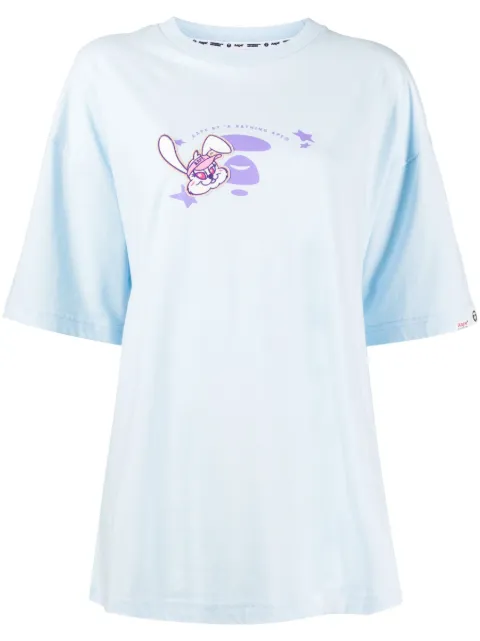 AAPE BY *A BATHING APE® cartoon-print cotton T-shirt