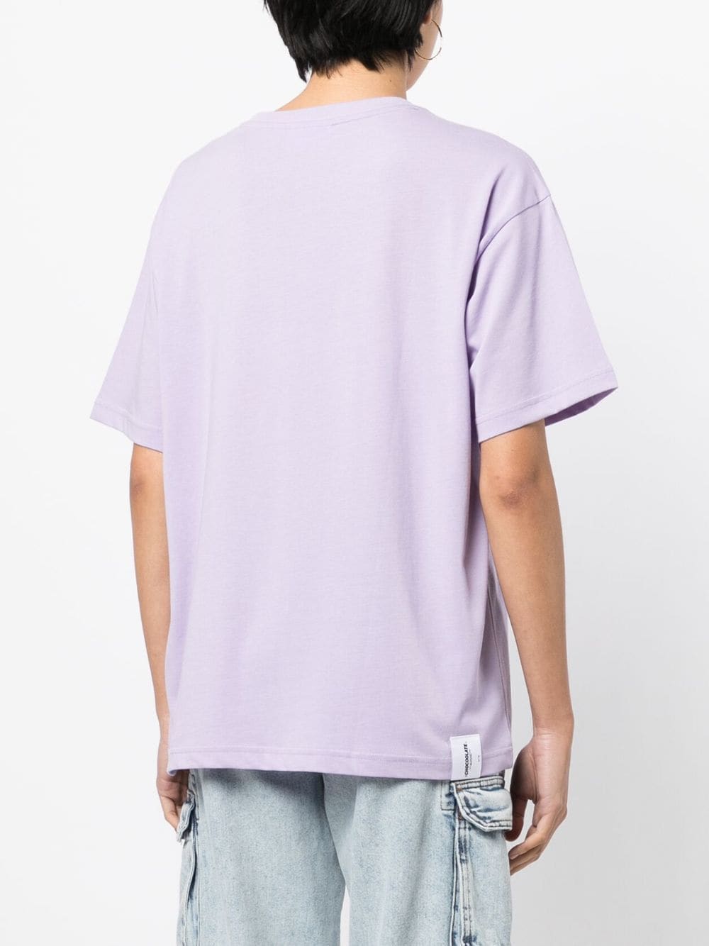 Shop Chocoolate Bear-print Cotton T-shirt In Purple