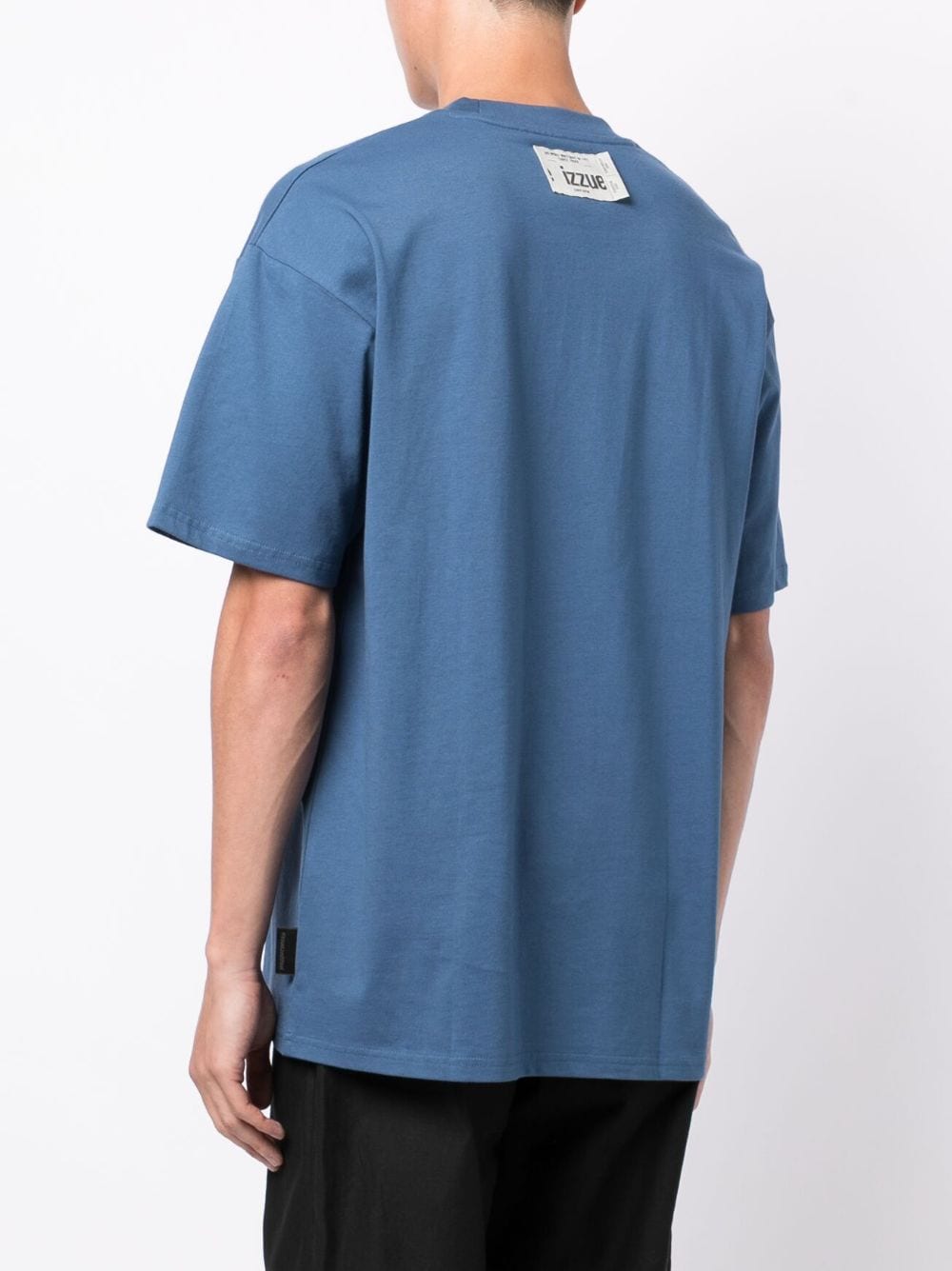 Shop Izzue Logo-print Cotton T-shirt In Blue