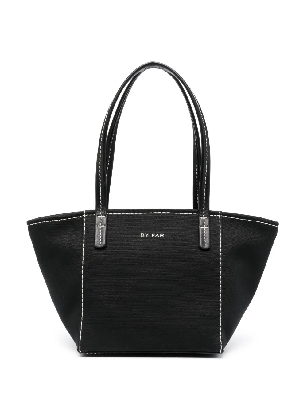 BY FAR Bar Canvas Tote Bag Farfetch