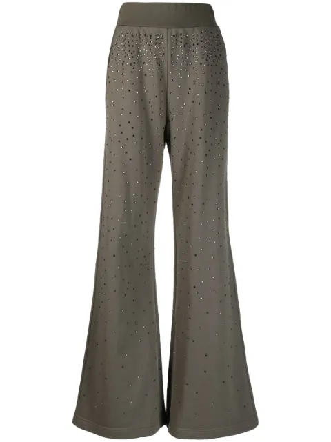 Blumarine pantalones acampanados con detalles de cristales