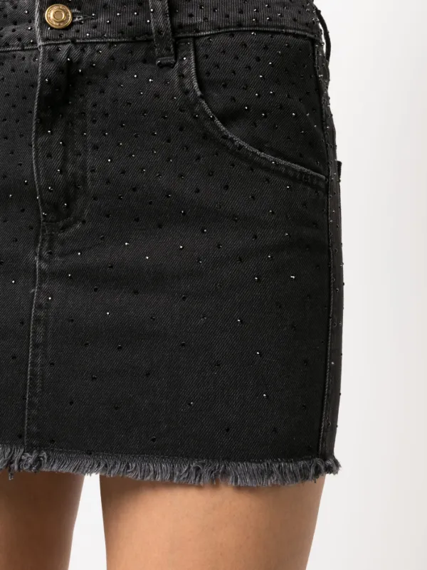 スカート BLUMARINE SKIRTS Georgette Mini Skirt With Beaded Embroidery | Blumarine