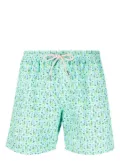 MC2 Saint Barth Mojito-print drawstring swim shorts - Blue