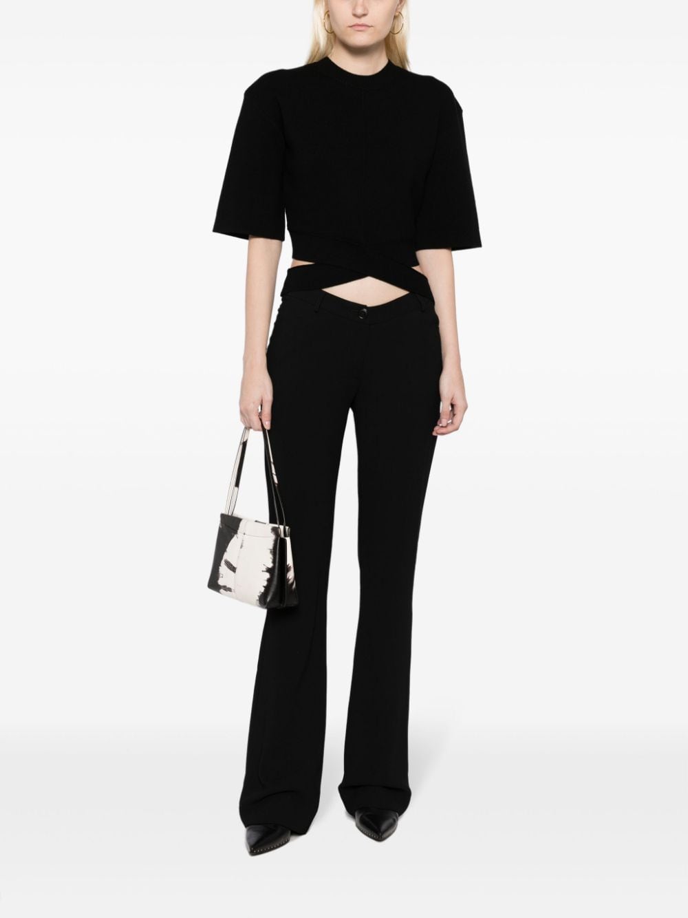 Shop 3.1 Phillip Lim / フィリップ リム Cut-out Cropped Top In Black Multi