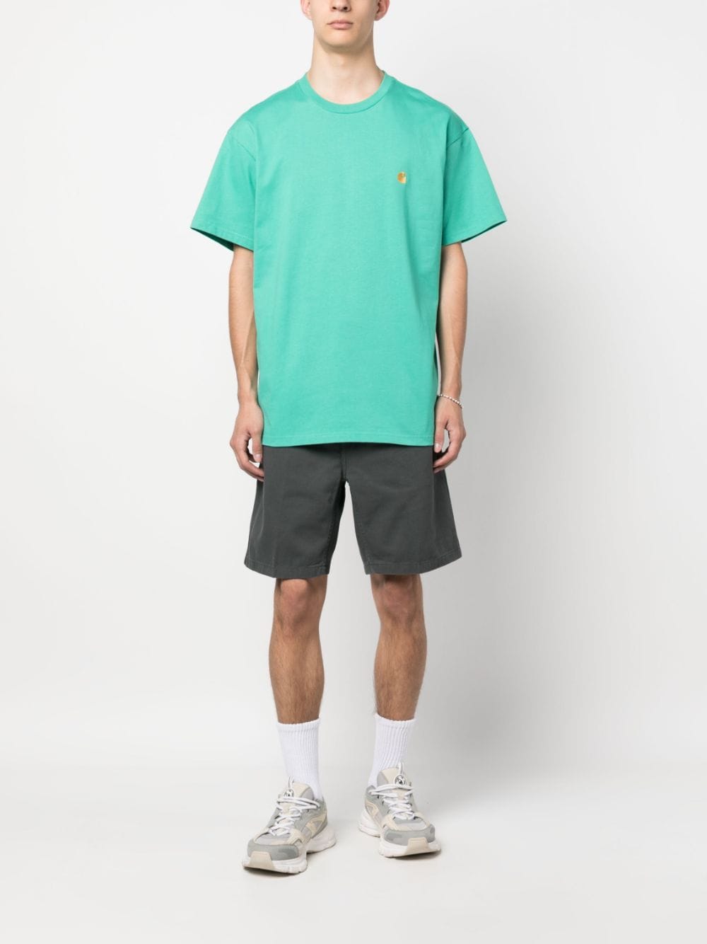 Carhartt WIP embroidered-logo cotton T-shirt - Groen