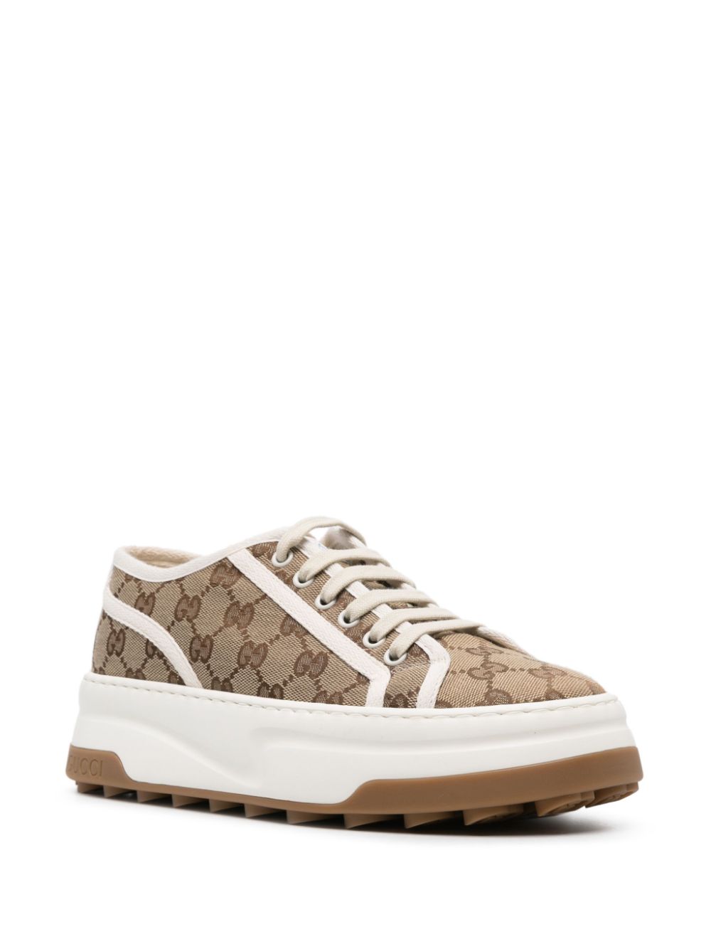 Gucci GG canvas panelled sneakers - Neutrals