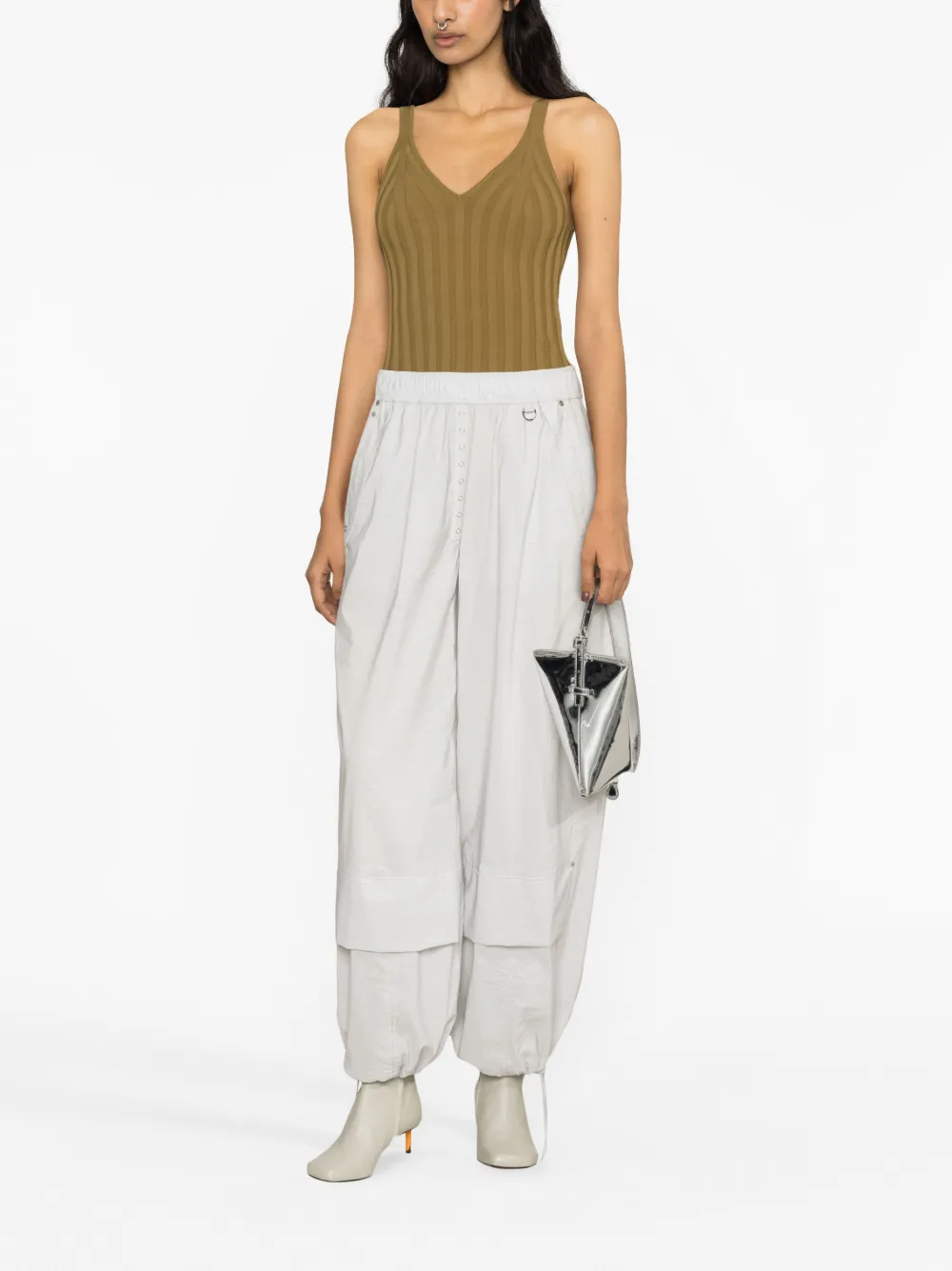 Helmut Lang Tanktop met V-hals - Groen