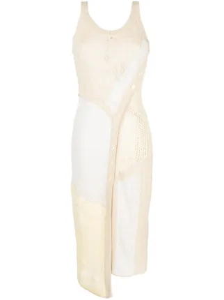 【関税&送料込】Marine Serre Regenerated Crochet Midi Dress Marine Serre Regenerated Crochet Midi Dress | Neutrals