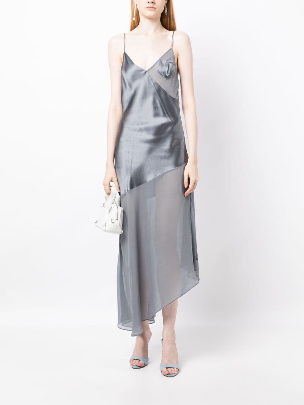 Fleur Du Mal Slip Dress Con Diseño Asimétrico y Efecto Satinado - Farfetch