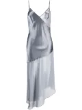 Fleur Du Mal satin slip dress - Silver