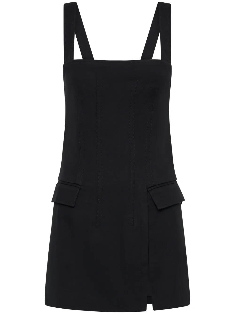 Dion Lee Frame Sleeveless Minidress In Black