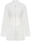 Dion Lee corset organic-cotton minidress - White