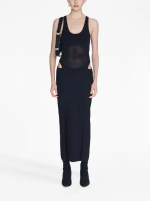 新品 DION LEE レザー カットアウト ワンピース 黒 BLACK DION LEE | Bridle Gathered Dress | Black