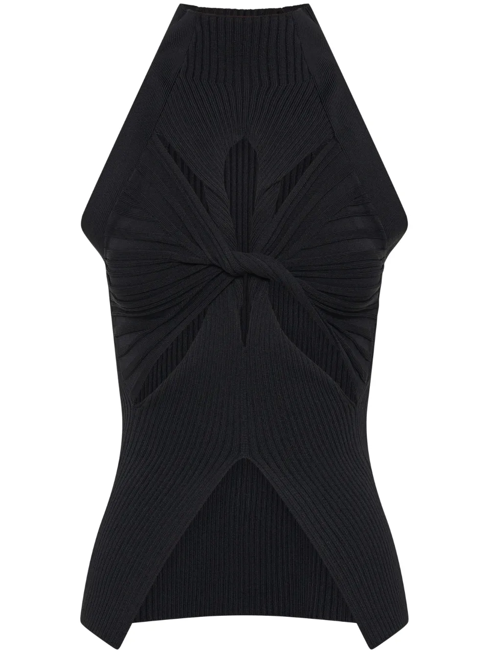 Dion Lee Black Twist Tank Top