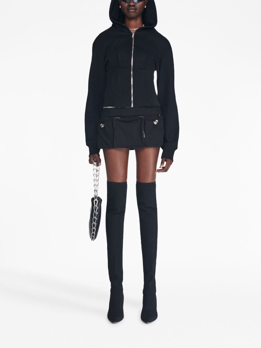 Image 2 of Dion Lee layered corset-style hoodie