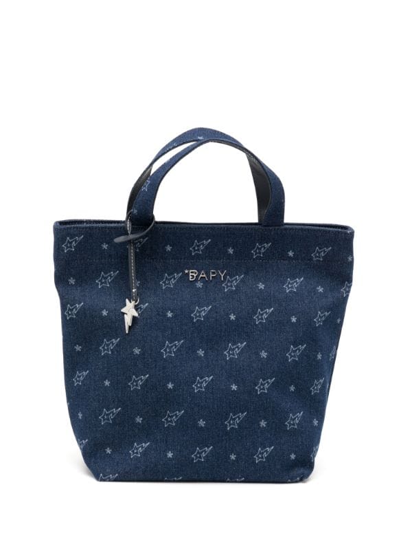 BAPY BY *A BATHING APE® star-print Denim Tote Bag - Farfetch